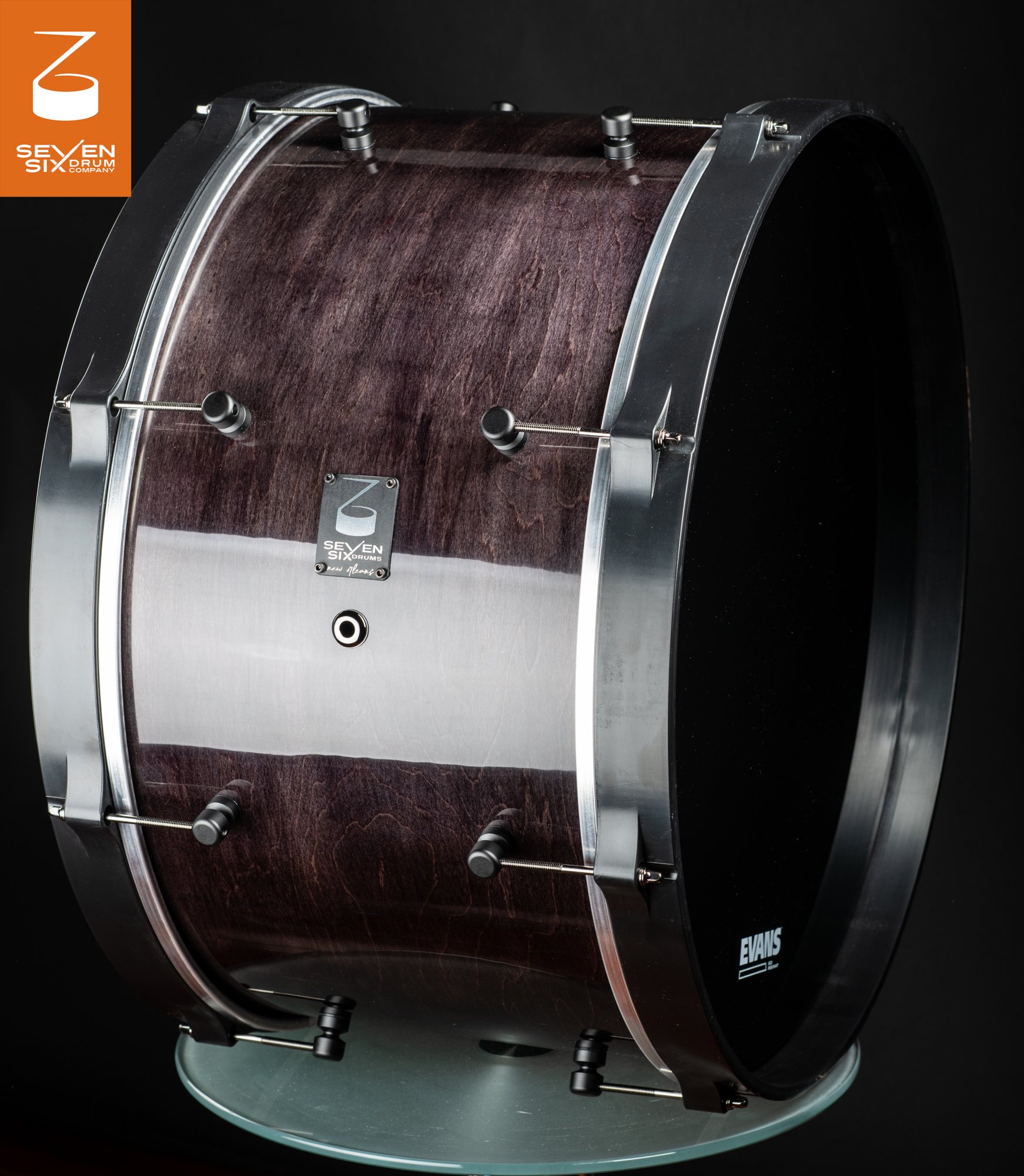UL Second Line Bass Drum Charcoal Grey Gloss