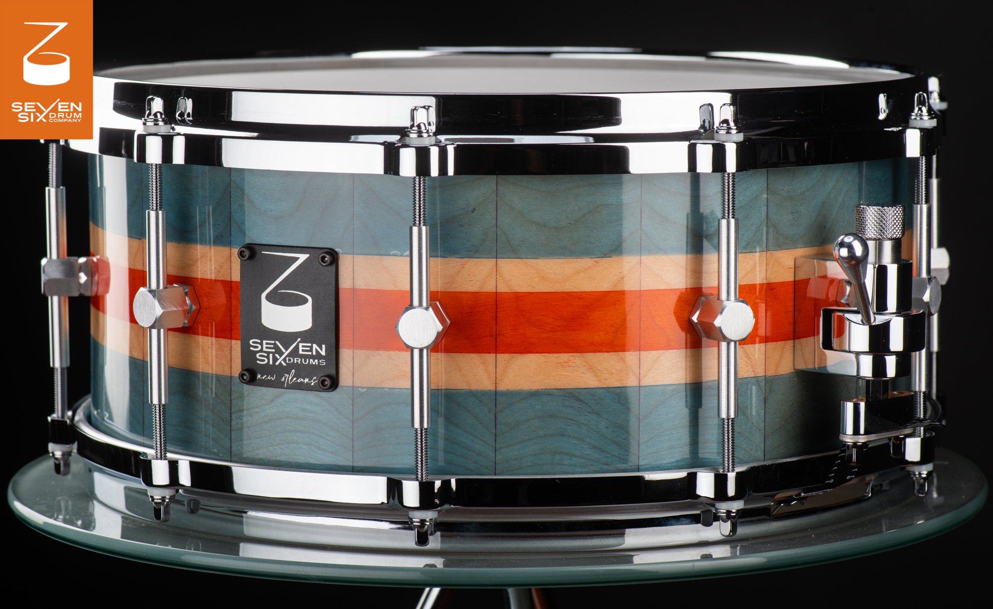 The Flame Birch Orange and Aqua