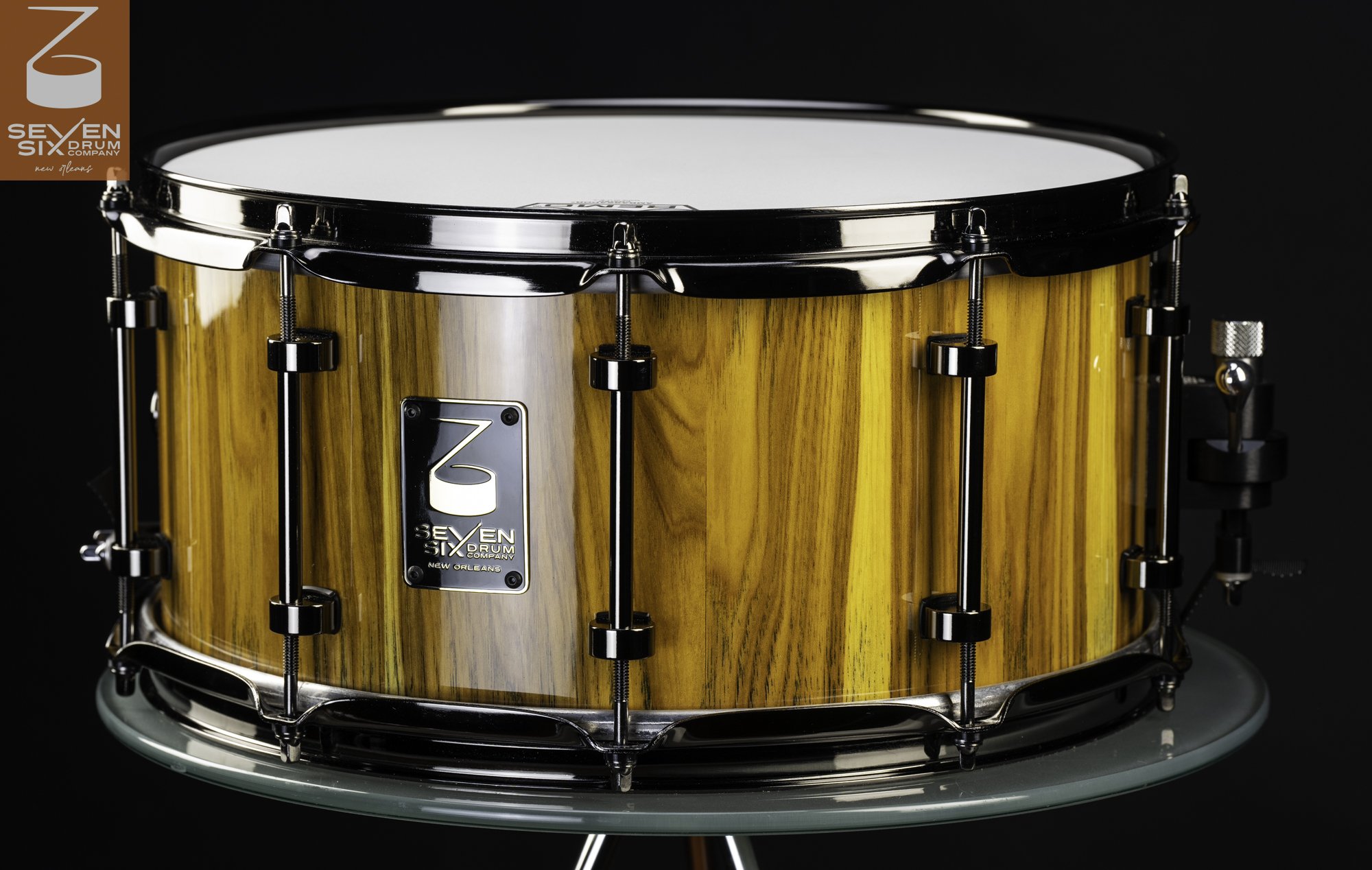 The Yellow Hickory Custom Stave Shell Snare Drum