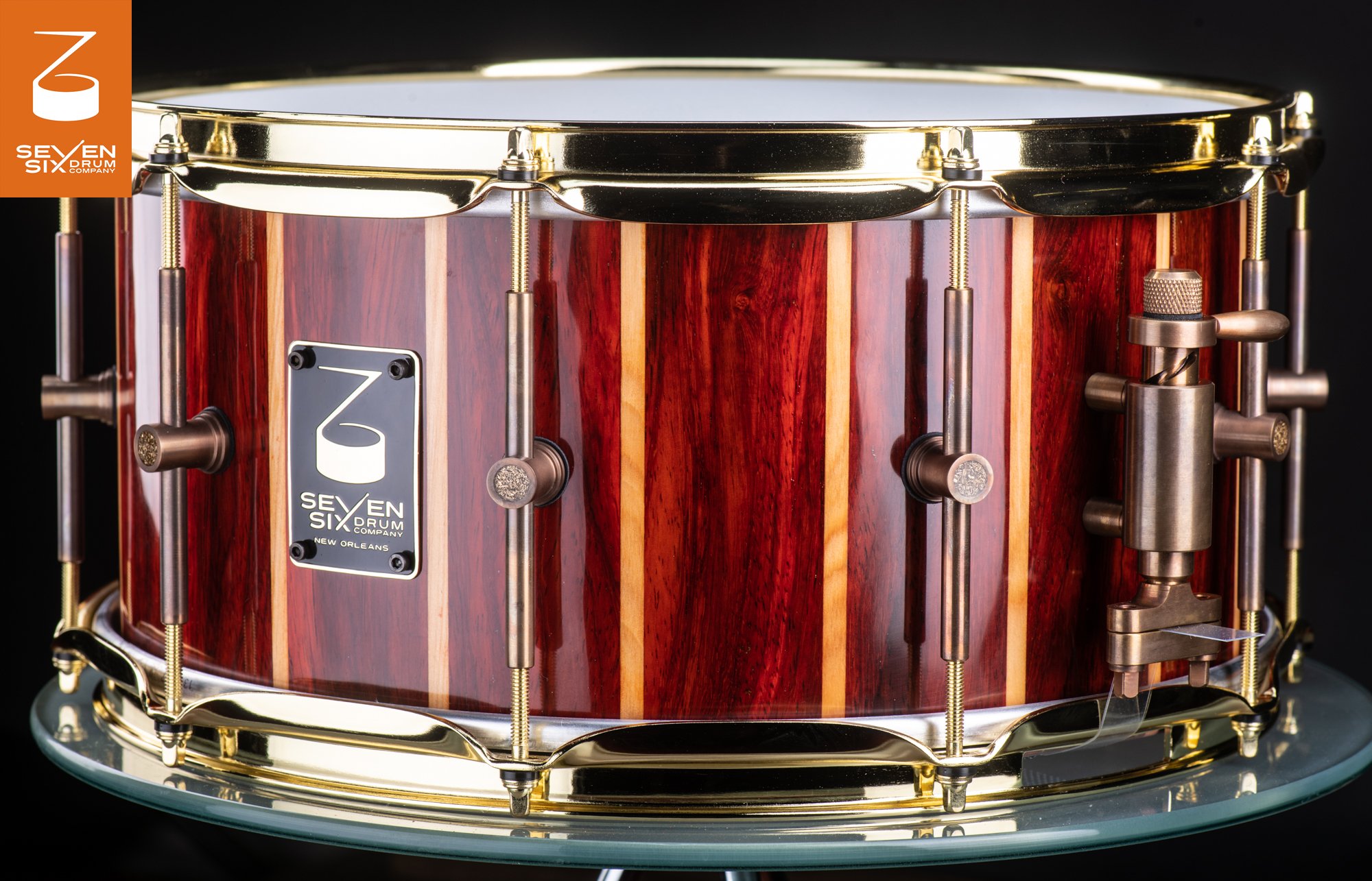 The Padauk and Louisiana Cypress Custom Snare Drum