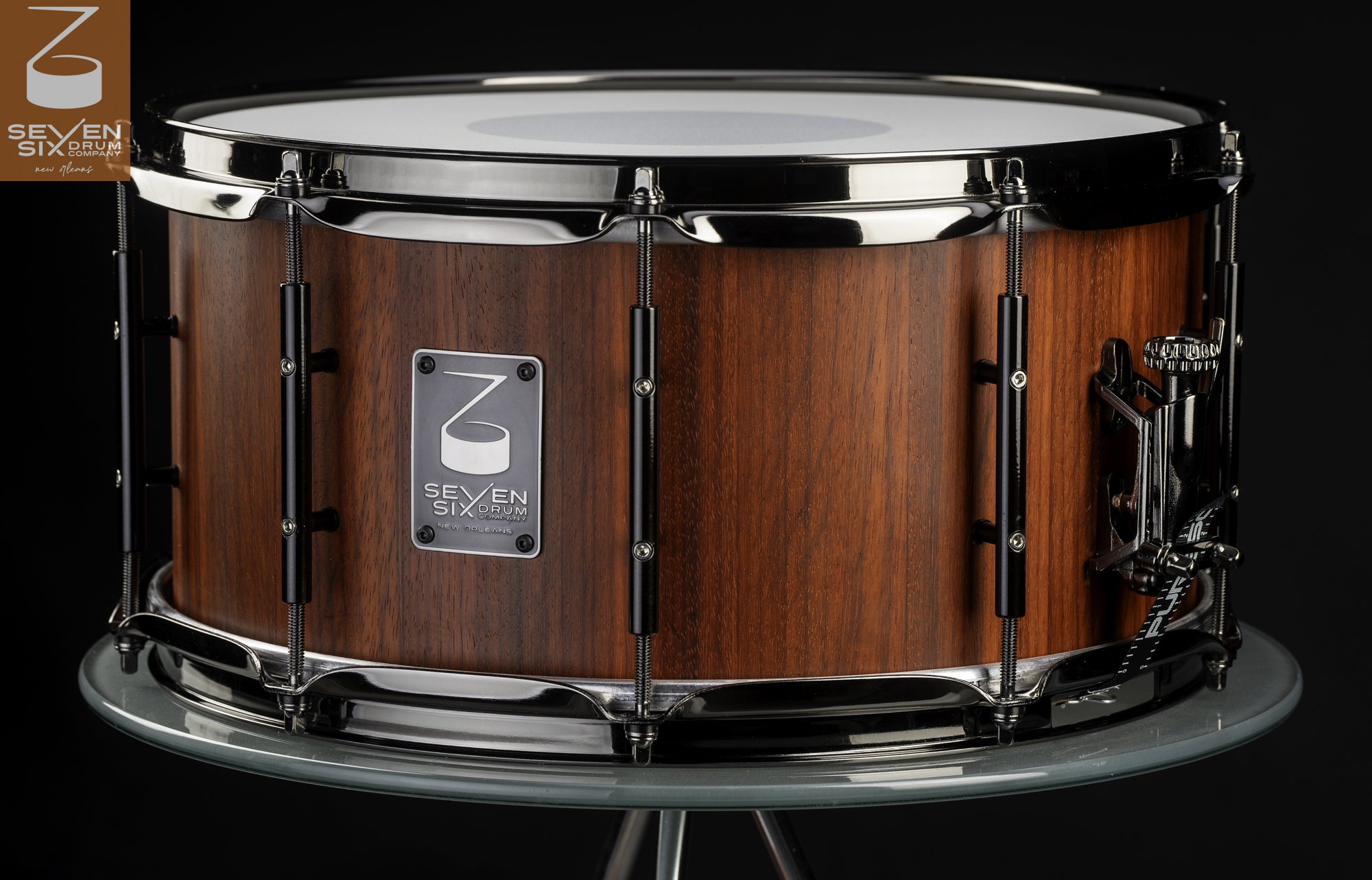 The Matte Padauk Custom Snare Drum