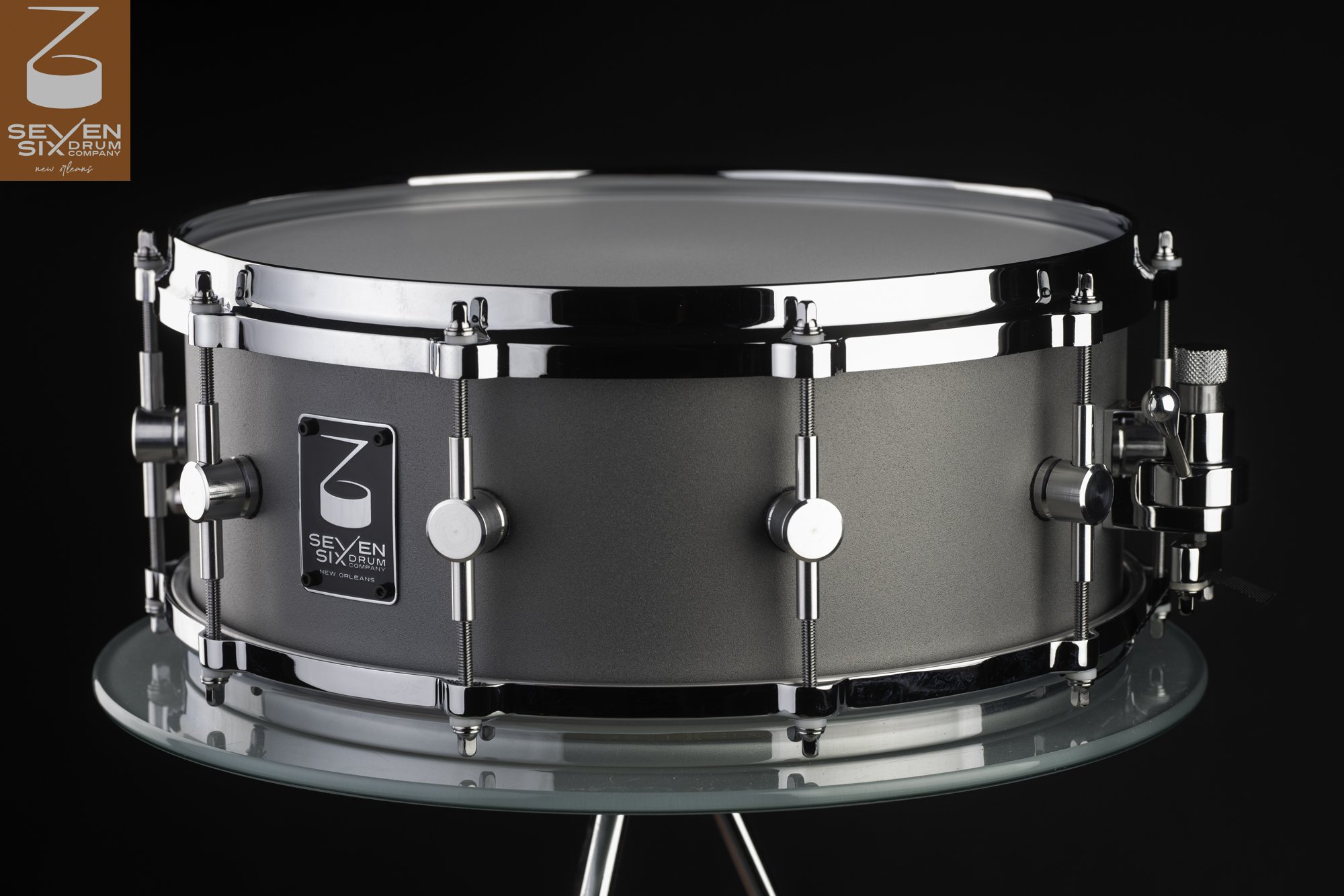 The Silver Graphite Cast Aluminum Snare