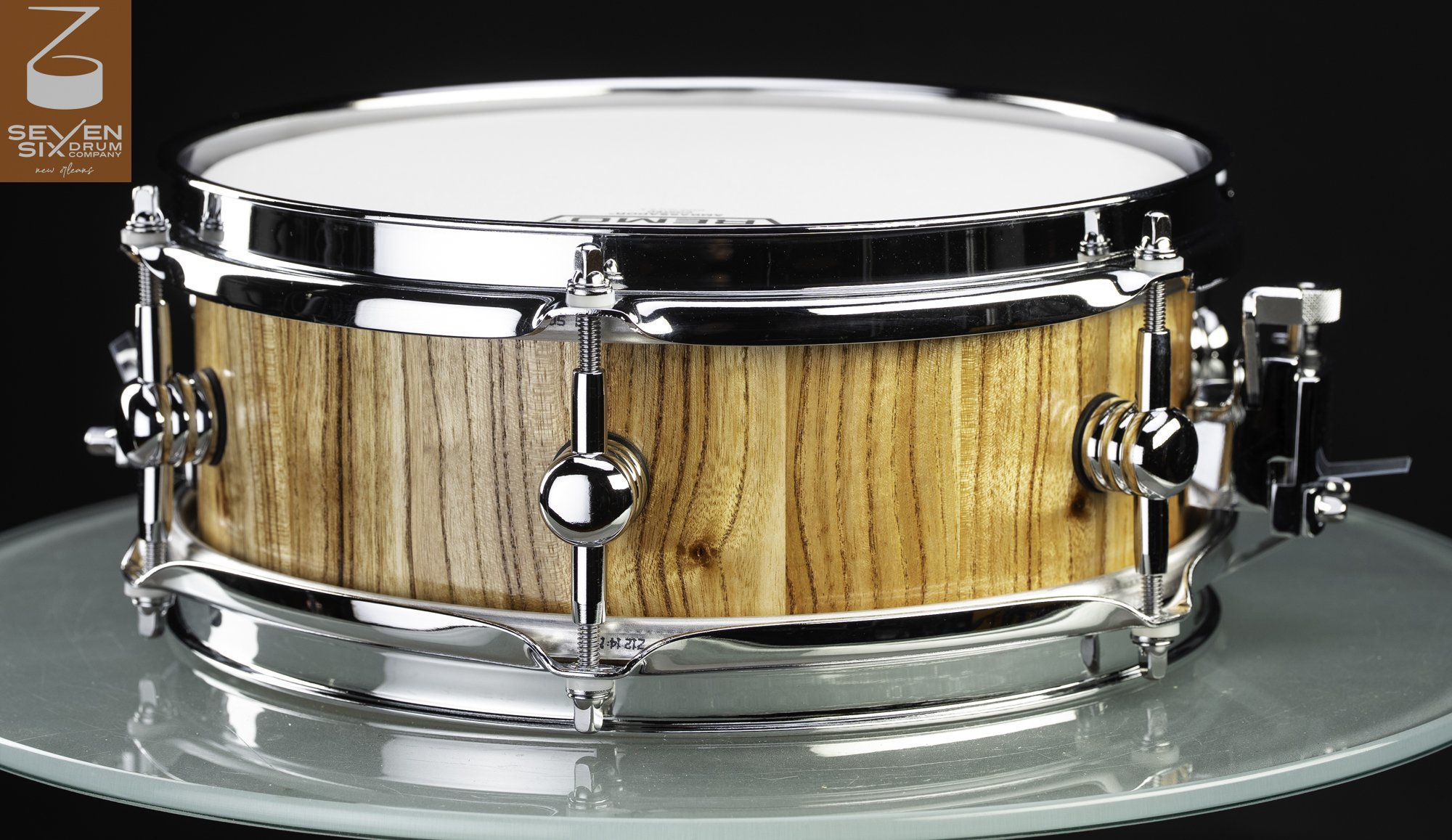 The 4x10 Hurricane Chinaberry Custom Utility/Side Snare Drum