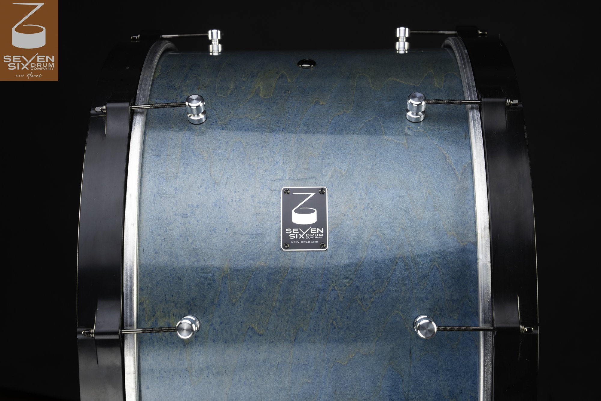 UL Second Line Bass Drum Blue Turquoise Gloss
