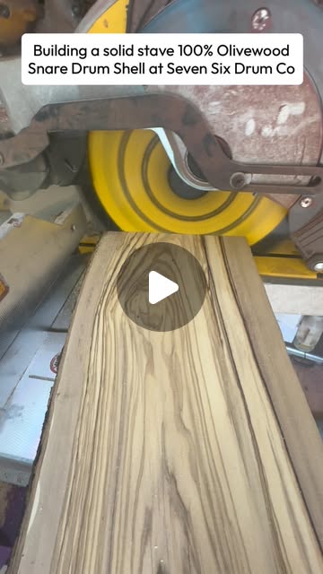 Here’s a quick video of a build I’m working on at @76drumco. This one is for prolific drum collector Larry M. This will be his 12th snare from Seven Six Drum Co. - an even dozen. I picked up some GORGEOUS Olive wood slabs from @riversidelumber (see previous video showing all three slabs that I purchased) and I still have 1.66 slabs left to build YOU a drum. Get in touch at 76drums.com. #drums #drummer #customsnare #customdrum #snaredrum
